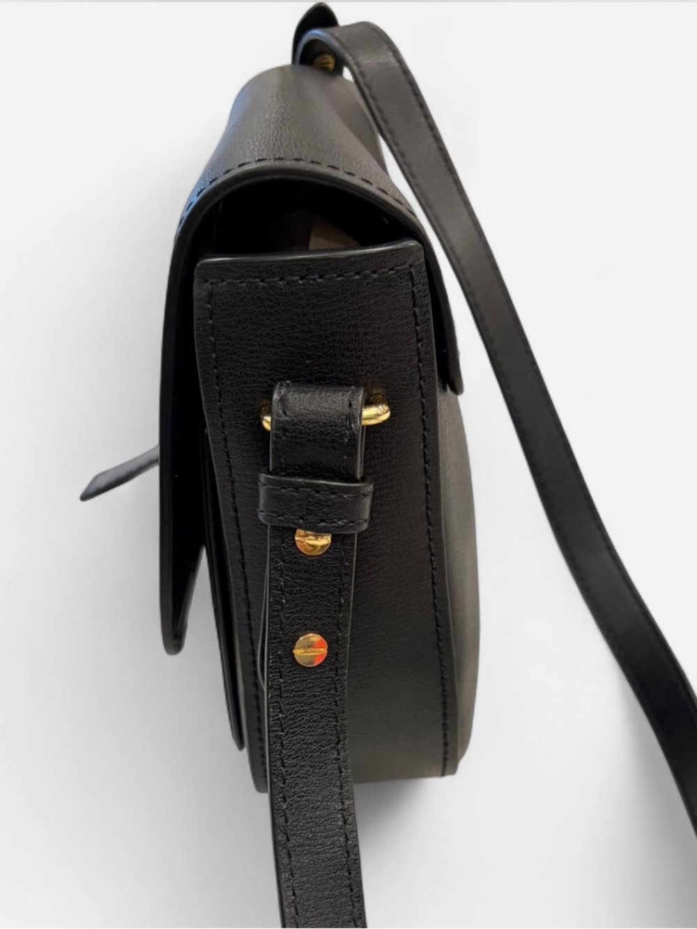 Marc Jacobs Black Leather Saddle Crossbody Bag - Picture 3 of 8
